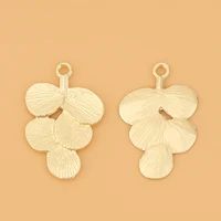 20pcslot gold tone leaf charms pendants beads for necklace earring jewelry making accessories