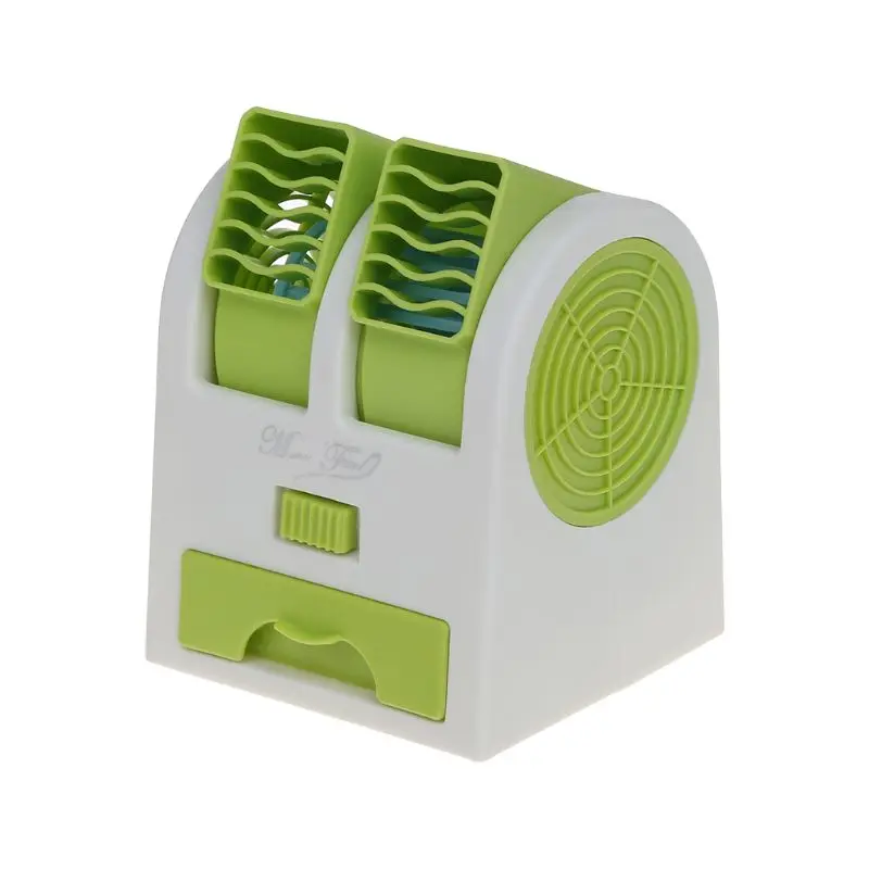 

Portable Mini Bladeless Fan Adjustable Double Air Outlet Desktop USB Cooling Fans