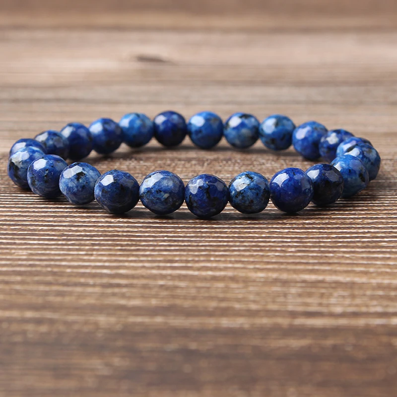 LanLi 8 мм различные цвета натурального халцедона браслет из бисера серия шармов