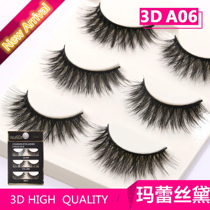 

3D False Eyelashes Multi-layer Volume and Curl CrissCross Tapered High Quality Lashes