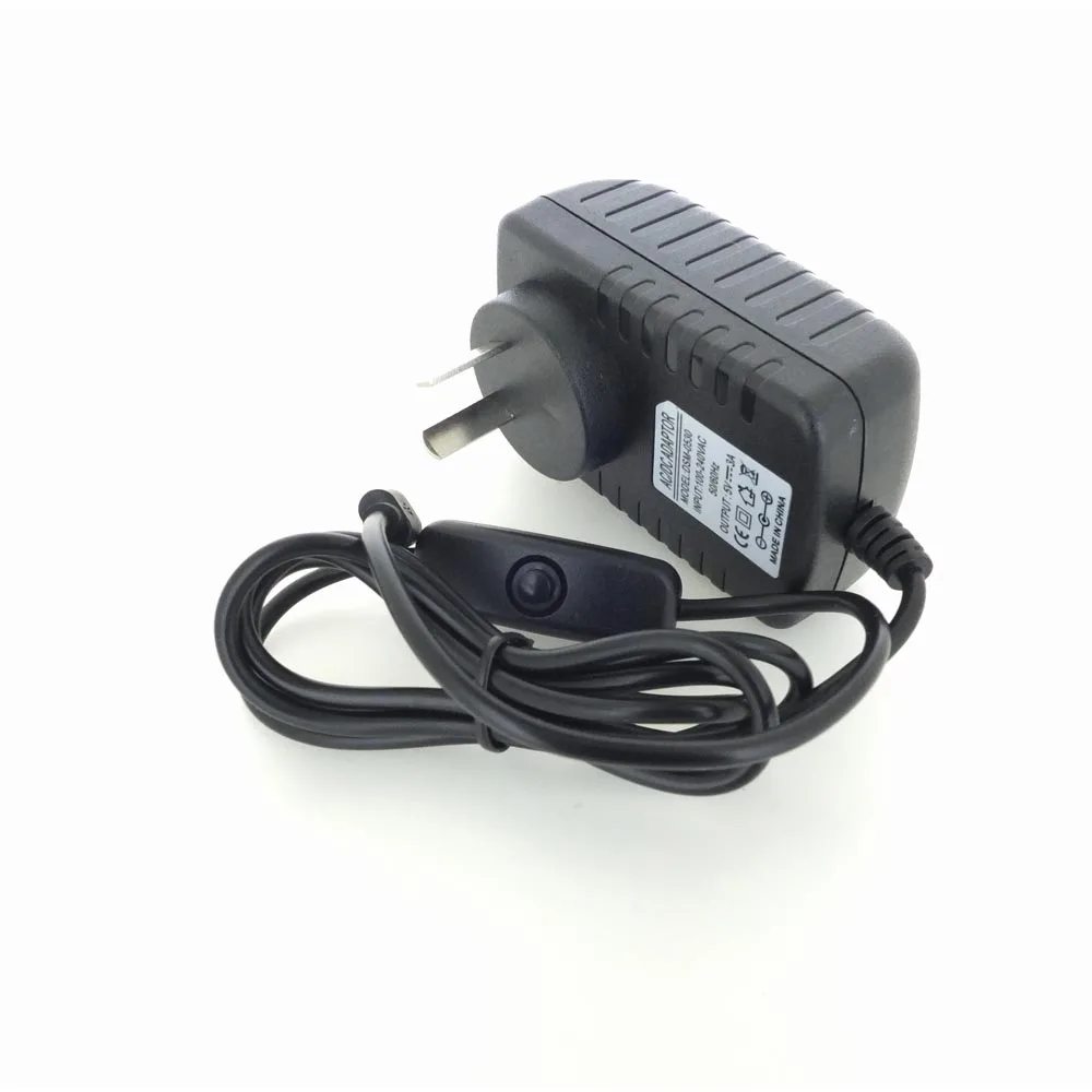 Raspberry Pi 4 Питание 5V 3A Тип-C адаптер питания с сертификацией по переключатель