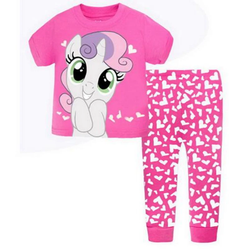 New Cartoon Baby Kids Girls cotton pajama sets Princess pajamas children homewear children's home clothes nightclothes | Детская