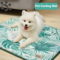 summer pet cooling dog mat bed dog ice pad for dogs sleeping mats pets cat dog kennel cushion large small dog cool cold silk mat