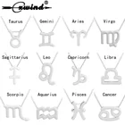 Женское ожерелье с созвездиями Cxwind, 12 знаков зодиака, подвеска-чокер с подвеской в виде водорослей, скорпиона и Водолея, эффектный подарок на день рождения
