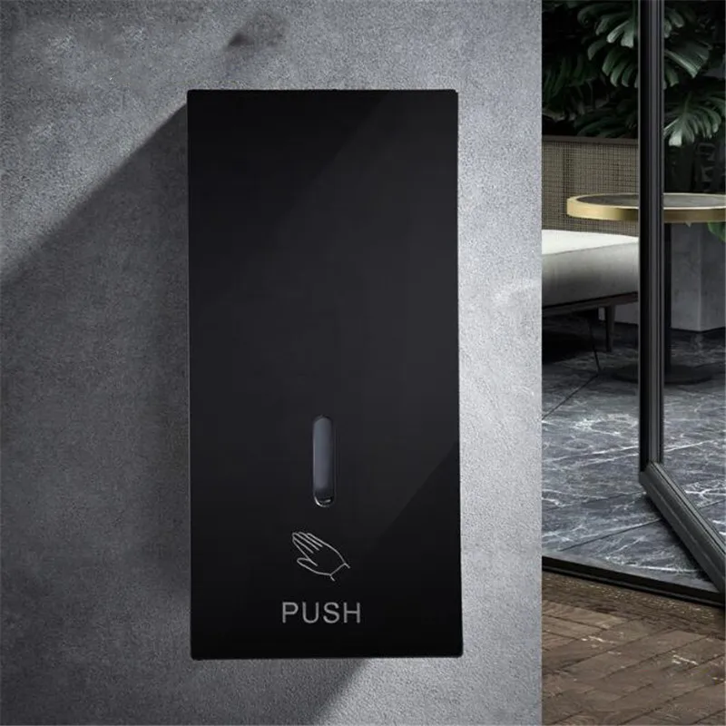 Диспенсер для мыла настенный жидкости ABS черный отель Кухня Ванная комната