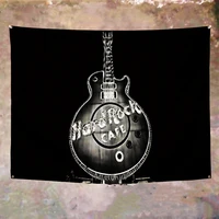 hard rack cafe rock music poster wall art musical instruments banner flag wall hanging tapestry canvas painting bar home decor