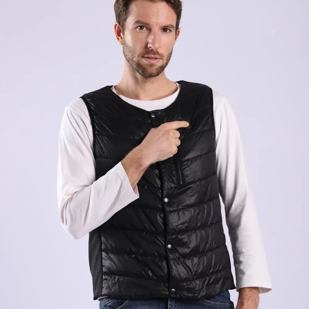 Модный зимний нагревательный жилет моющийся с Usb зарядкой и подогревом уличный