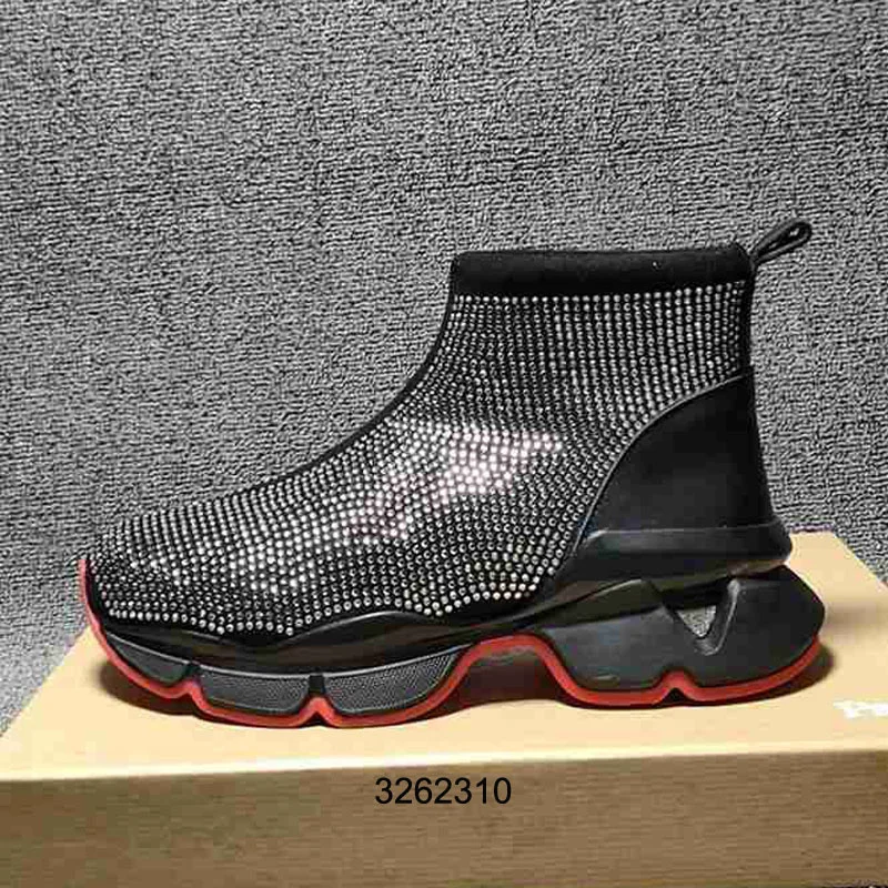 

Sequins Man Women shoes Hottest high quality luxury Brand Sneakers Fashion Flat rivet strap couples Casual Shoes 35-47 3262310