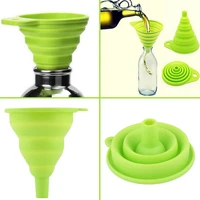 practical 1 small appliance silicone collapsible funnel portable collapsible kitchen household tool liquid storage device sq0059
