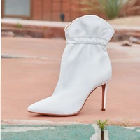 fashion womens shoes winter new sexy short boot elegant boots concise mature stilettos heels big size 44 45