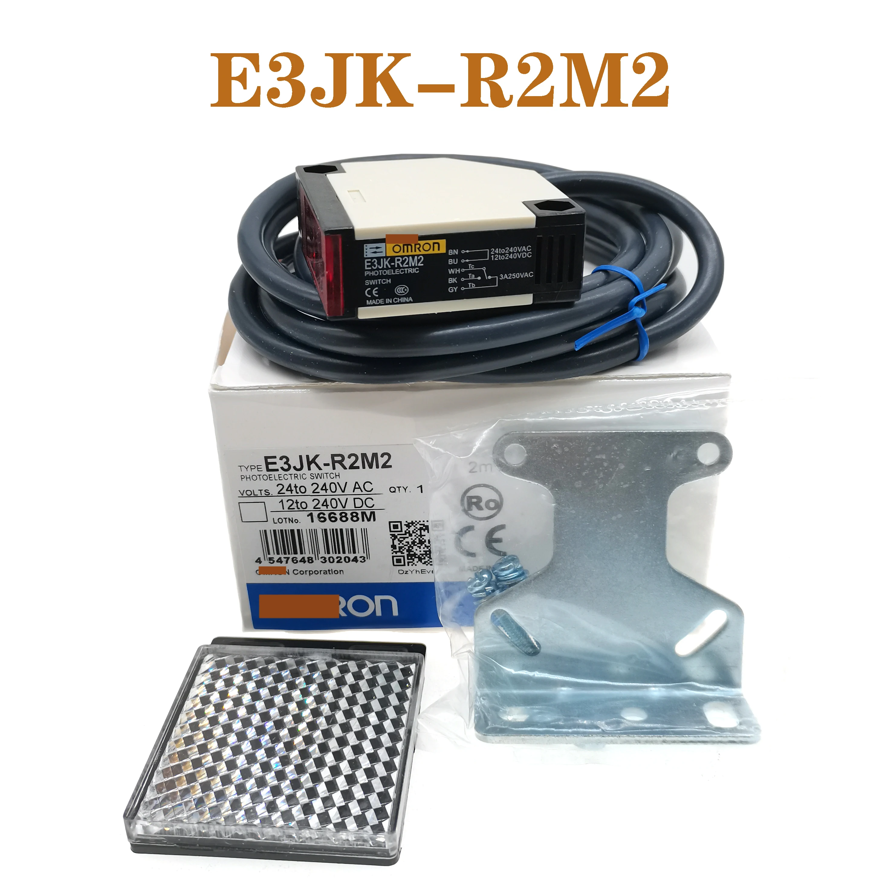 

Brand New High Quality E3JK-R2M2 24-240VAC 12-240VDC Photoelectric Switch Sensor AC/DC