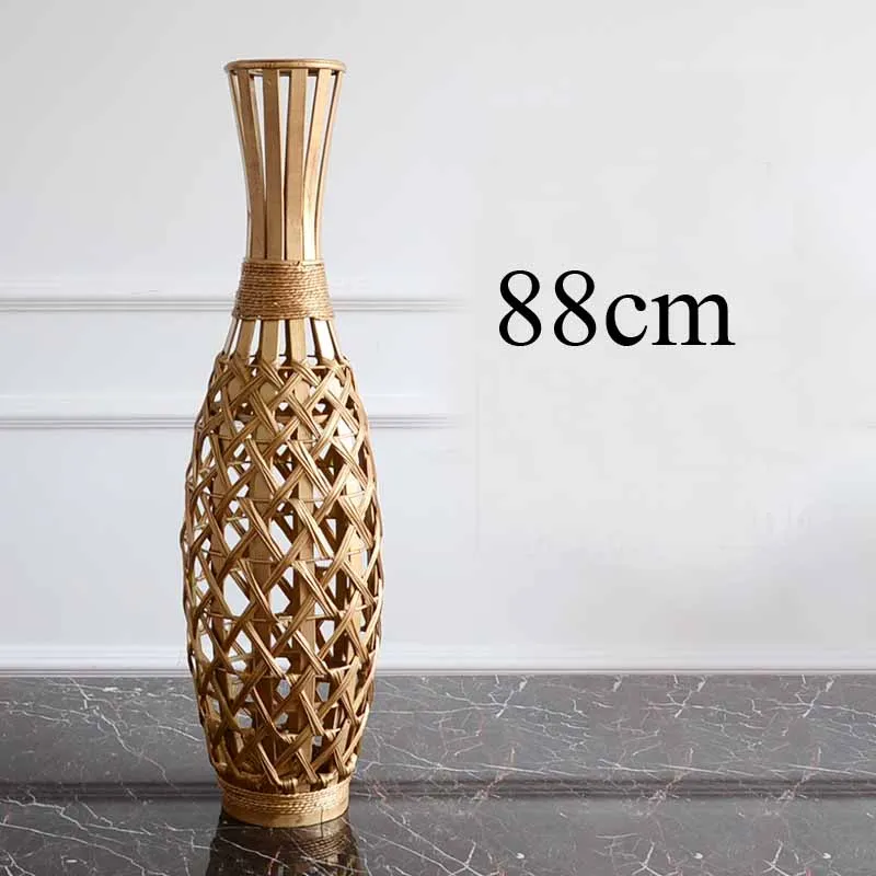 Напольная ваза для домашнего декора большая бамбуковая напольная украшение