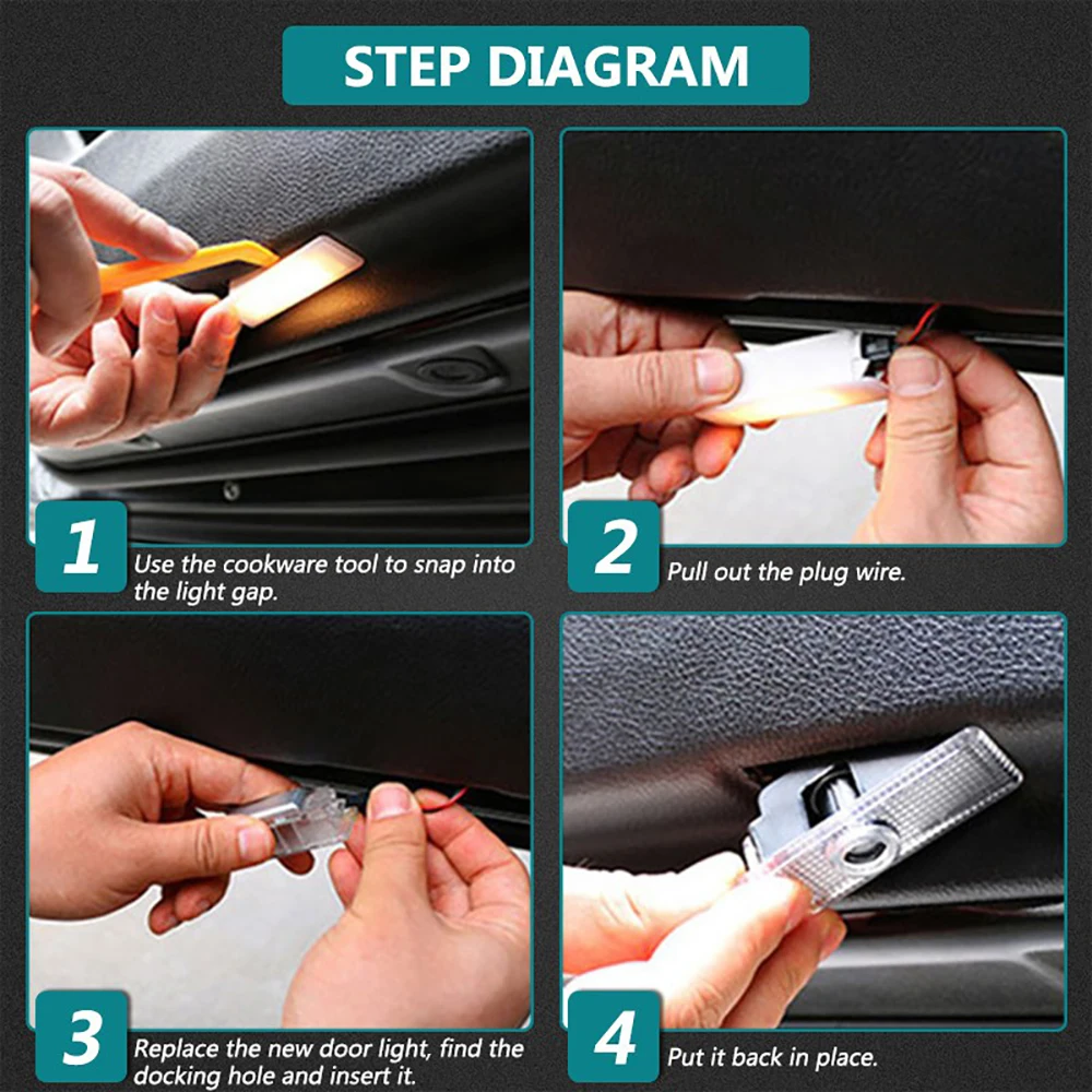 

LED Car Door Logo Laser Light Wireless For Mercedes-Benz S W221 2006-2013 Ghost Shadow Project Lamp Luces Courtesy Spotlights