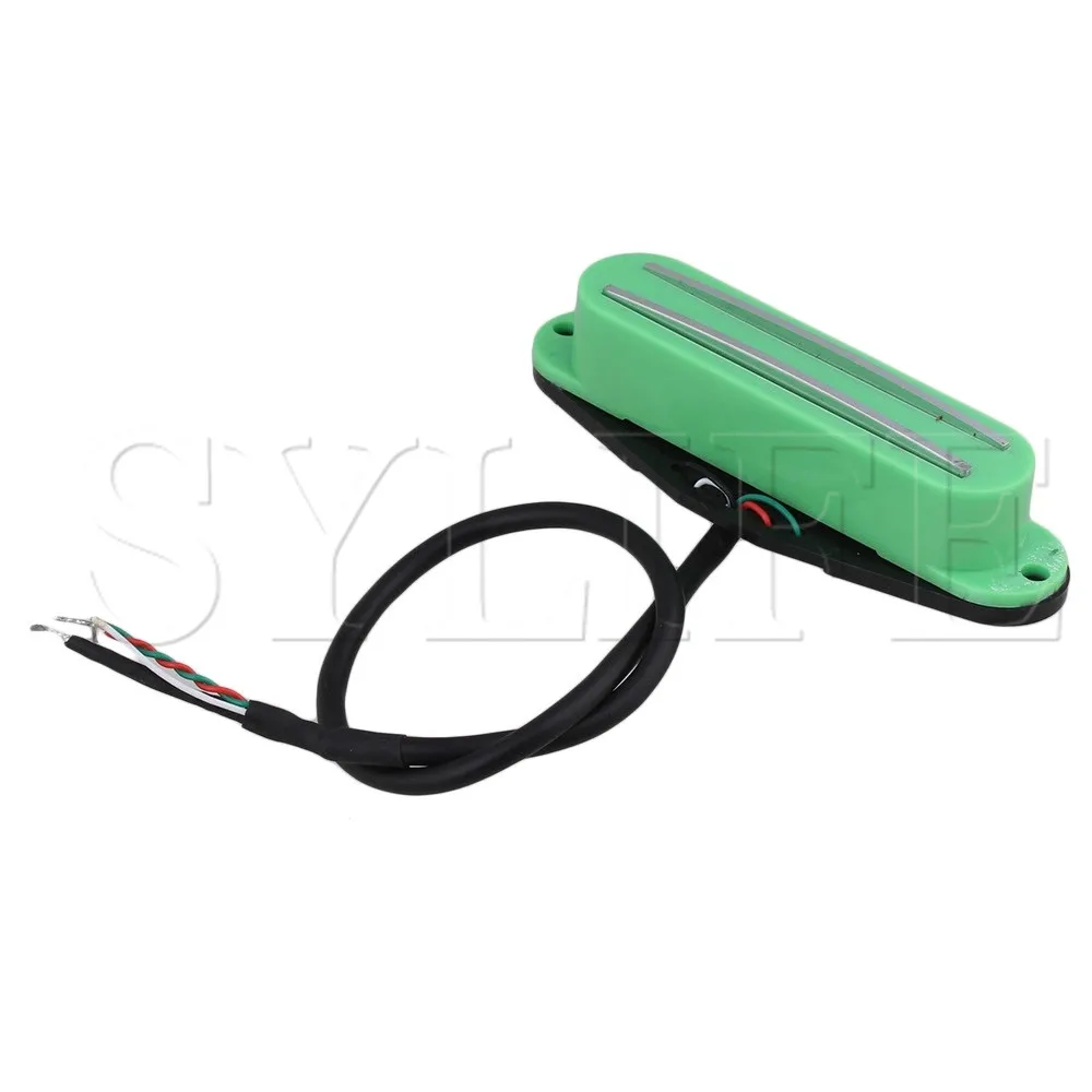 Укулеле электрическая гитара двойная рейка магнитный Humbucker Pickup 4 Wire Green|Детали и