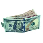 Новинка 2018, мужской холщовый тонкий кошелек на молнии в виде фунта стерлингового серебра, доллара США, миниатюрный женский кошелек в 2 сложения, студенческий дешевый Подарочный мешок для монет с мультяшным рисунком