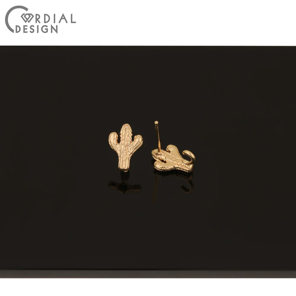 

Cordial Design 40Pcs CZ Earrings Stud/Hand Made/Genuine Gold Plating/DIY Parts/Jewelry Findings & Components/Earring Accessories