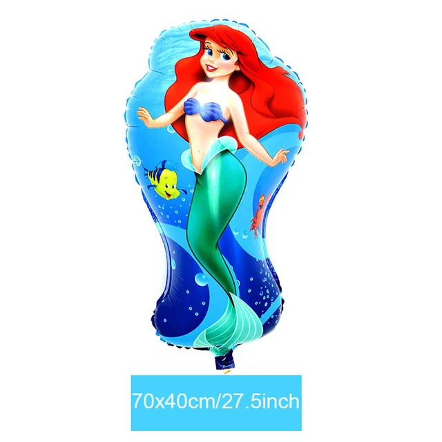 FM mermaid Большие воздушные шары из фольги русалки Ариэль из мультфильма принцесса гелиевый баллон декор для детского дня рождения globos вечерние наборы; детский душ мяч - Цвет: FM mermaid