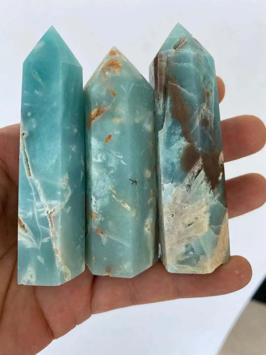 

Beautiful Natural Blue Sky Crystal Tower Natural Crystal Wand