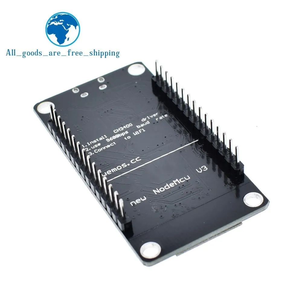 Беспроводной модуль NodeMcu v3 CH340 Lua wifi Интернет вещей макетная плата ESP8266 с pcb антенной и usb портом для Arduino