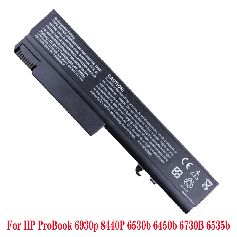 Аккумулятор для ноутбука HP COMPAQ 6530b 6535b 6730b EliteBook 8440P 8440W 6930P ProBook 6440b 6545b 6540b 6450b