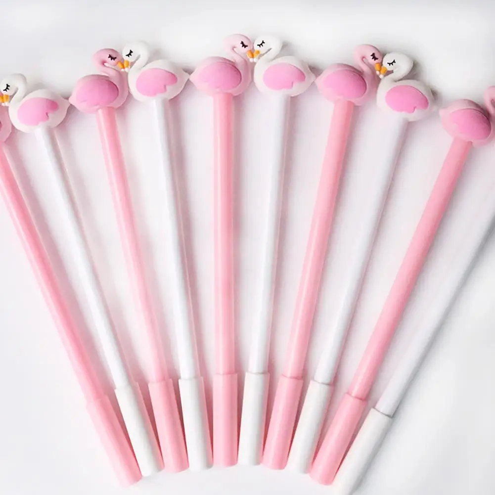 Ручка гелевая в виде лебедя 0 5 мм черная школьные принадлежности| |