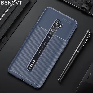for oppo reno 2 case soft silicone slim carbon fiber shell 6 5 anti knock phone case for oppo reno 2 cover for oppo reno2 case free global shipping