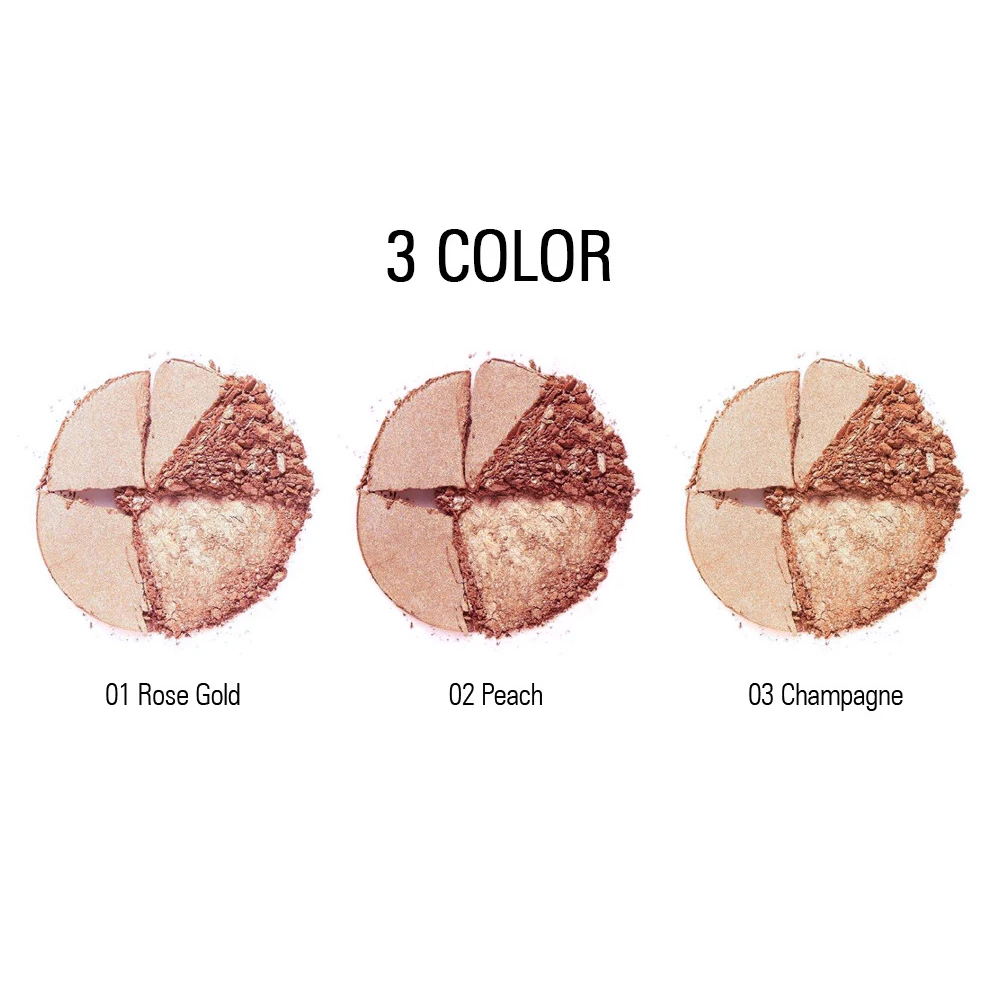 Лучший макияж хайлайтер пудра палитра для лица светящийся контур стойкий женщин