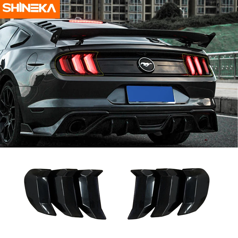 Колпачки SHINEKA для задних фар Ford Mustang наклейки на задние фары автомобиля Tirm