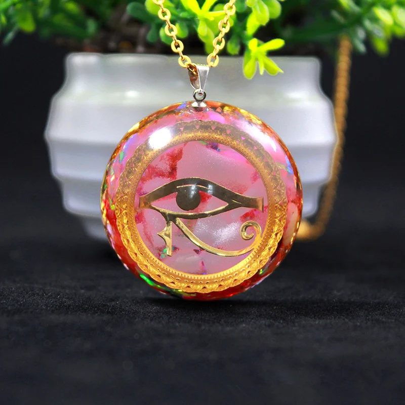 

Orgonite Energy Pendant Orgone Crystal Necklace Men And Women Carrer Amulet Magnetic Field Energy Converter Witca