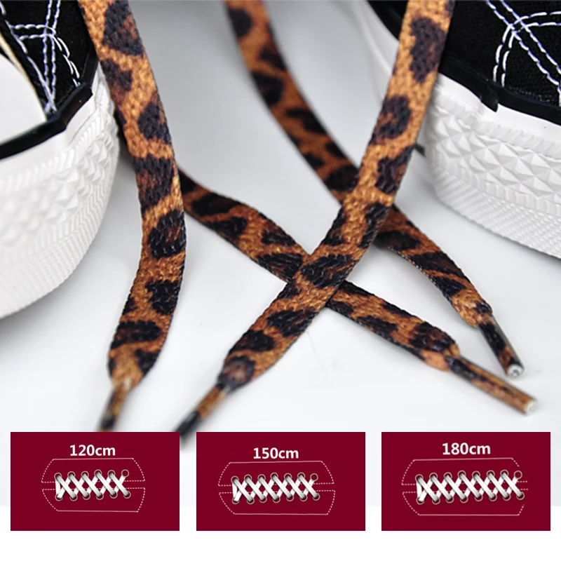1 пара шнурки для обуви с леопардовым принтом|Шнурки| |