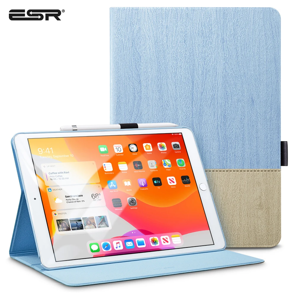 ESR чехол для iPad, Одноместный открытый тип, многоугольная подставка для обзора с карандашом, держатель для 10," дюймового iPad(7-го поколения