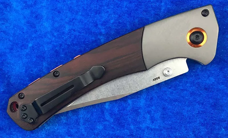 A LEMIFSHE 15080 алюминиевый сплав Dymondwood/G10 Ручка D2 нож со складным лезвием Открытый Кемпинг выживания фрукты нож, инструмент для повседневного использования - Цвет: A