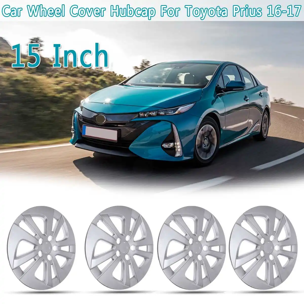 Колпачки для автомобильных колес Hubcap серебристые колпачки Toyota Prius 2016 2017