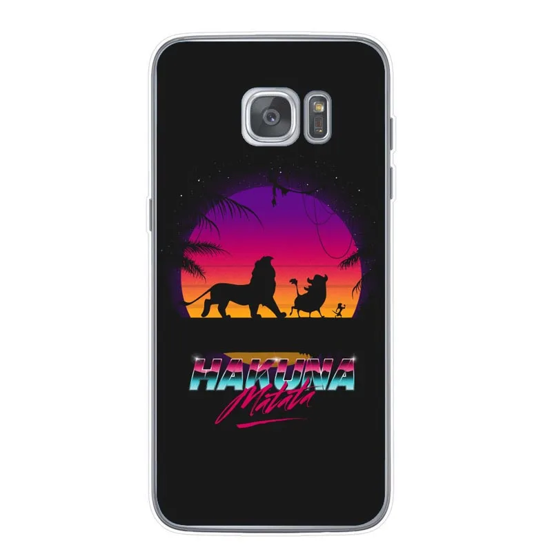 Король Лев Нала Симба Тимон Мягкий Силиконовый ТПУ чехол для телефона samsung Galaxy S6 S7