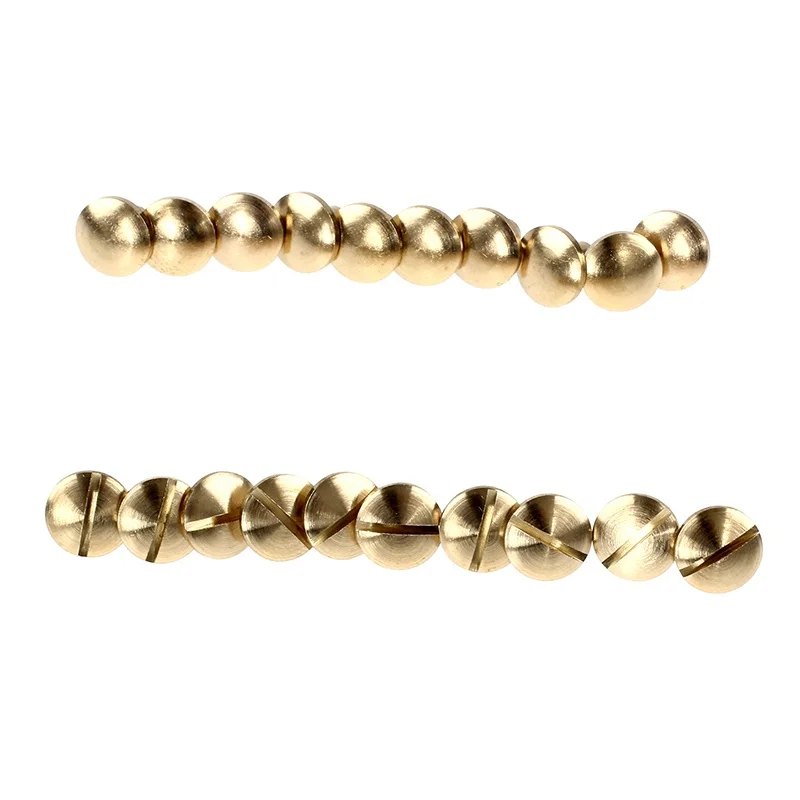 10x Arc твердая латунная Кнопка шпилька винт гвоздь Задняя Кожа заклепки ремень 6