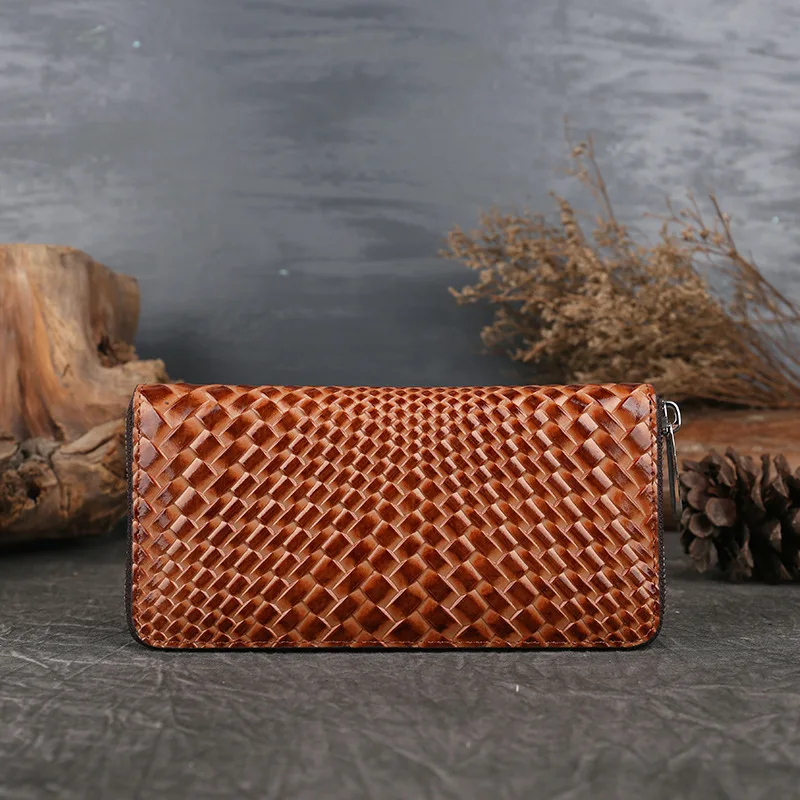 

Ladies Coin Money Purse Fashion Braiding Design Wallet Genuine Leather Women Card Holder Wallets Party Soft Clutch