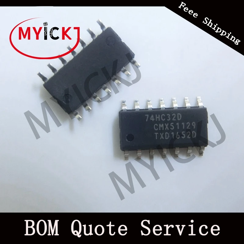 10 шт. 74HC32D SOP14 Quad 2 вход или IC чип|Светодиодные чипы| |