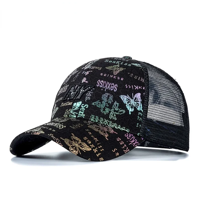 

New Women's Baseball Cap Women Snapback Summer Mesh Hat Female Fashion HIp Hop Hats Casual Adjustable Outdoor Visor Caps