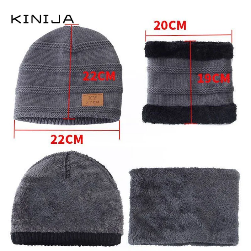 Зимняя детская шапка + шарф плюшевая плотная Шерстяная Шапка уличная Лыжная