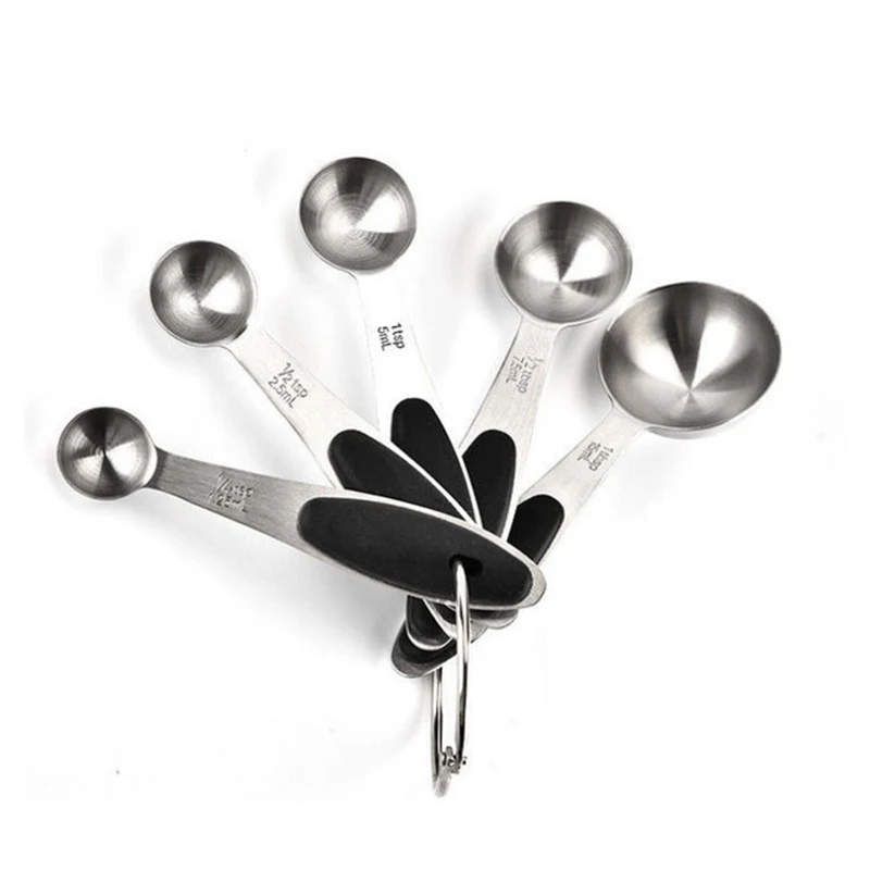 10 шт./компл. нержавеющая сталь серебро красочные мерные чашки мерная ложка с