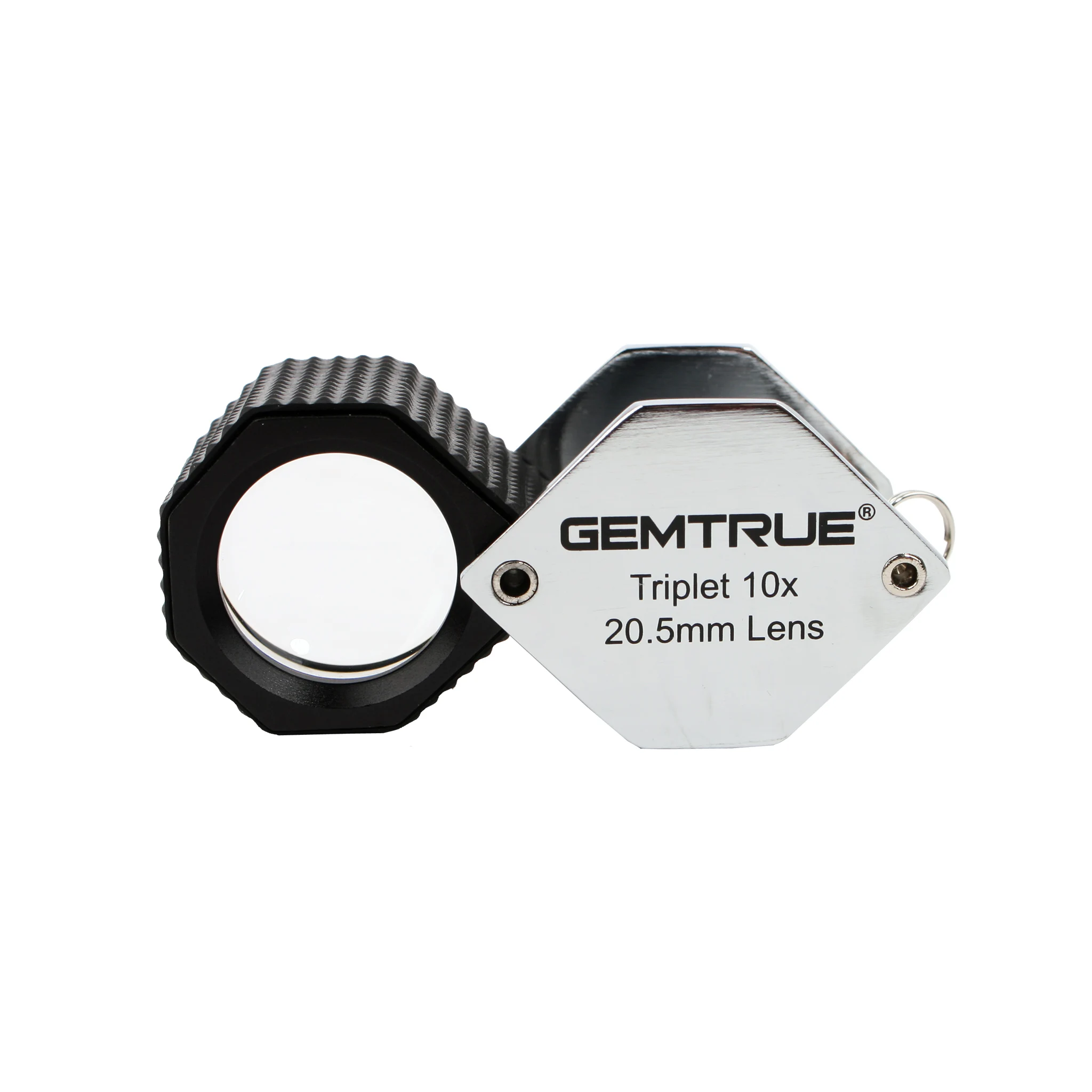 Портативное увеличительное стекло GemTrue триплетная линза лупа с идентификацией