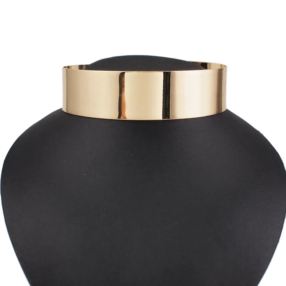 Панк Металлический крутящий момент Чокеры ожерелье s сплав Макси массивное для