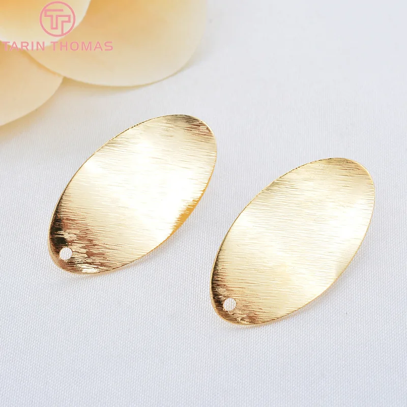 (2037)10PCS 15x29MM 24K Gold Color Brass Oval Stud Earrings Pins High Quality Diy Jewelry Findings Accessories | Украшения и