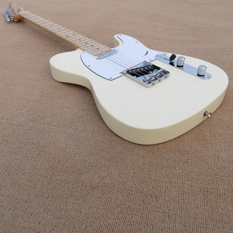 

Factory store TL TELE custom shop Classical white body MAPLE fretboard 6 string Electric Guitar Guitarra