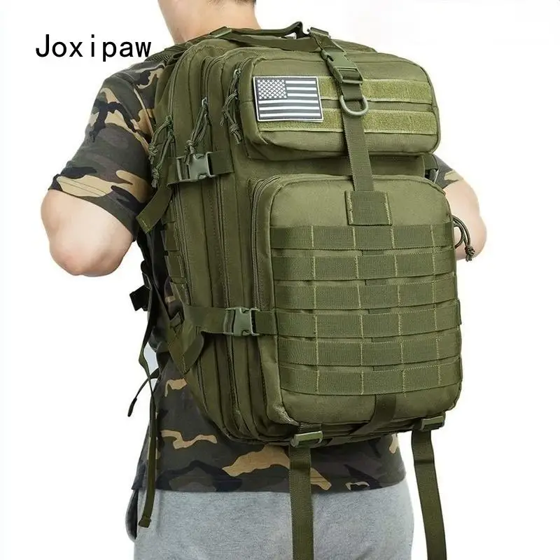 

50L 1000D Nylon Waterproof Trekking Fishing Hunting Bag Backpack Outdoor Military Rucksacks Tactical Sports Camping Hiking 2021