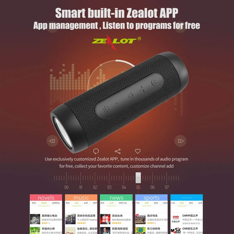 Портативный Bluetooth-динамик с радио фонариком беспроводной динамик бумбокс