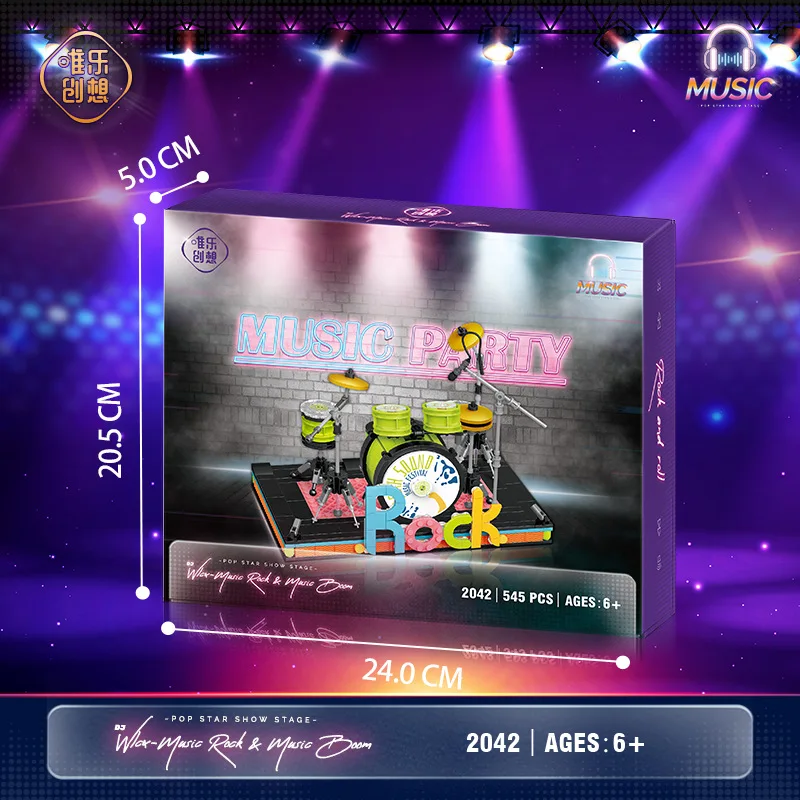 Мини-конструктор WL для сборки сделай сам креативный электронный барабан орган