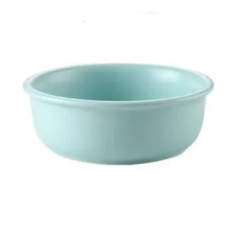 blue Оправа из дуба, летающая тарелка, керамическая миска для домашних животных, Высокая ножка, собачья миска для кошек, миска для еды, керамическая миска для кошек, миска для риса, миска для воды - Цвет: blue
