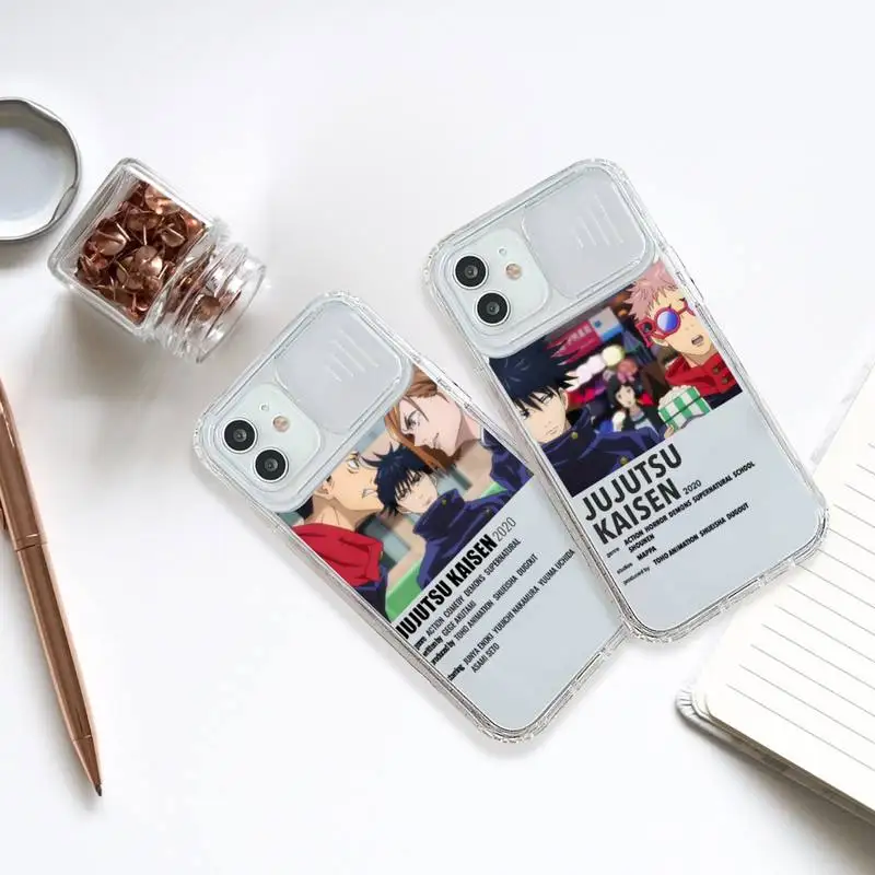

Jujutsu Kaisen Satoru Gojo anime Phone Case Transparent for iPhone 7 8 11 12 se 2020 mini pro X XS XR MAX Plus