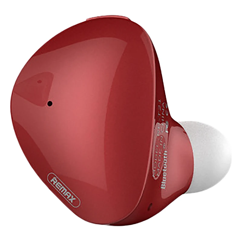 Red Remax Rb-T21 в ухо Мини Беспроводная bluetooth-гарнитура поддерживает Многоточечное соединение перезаряжаемый мини 4,1 - Цвет: Red